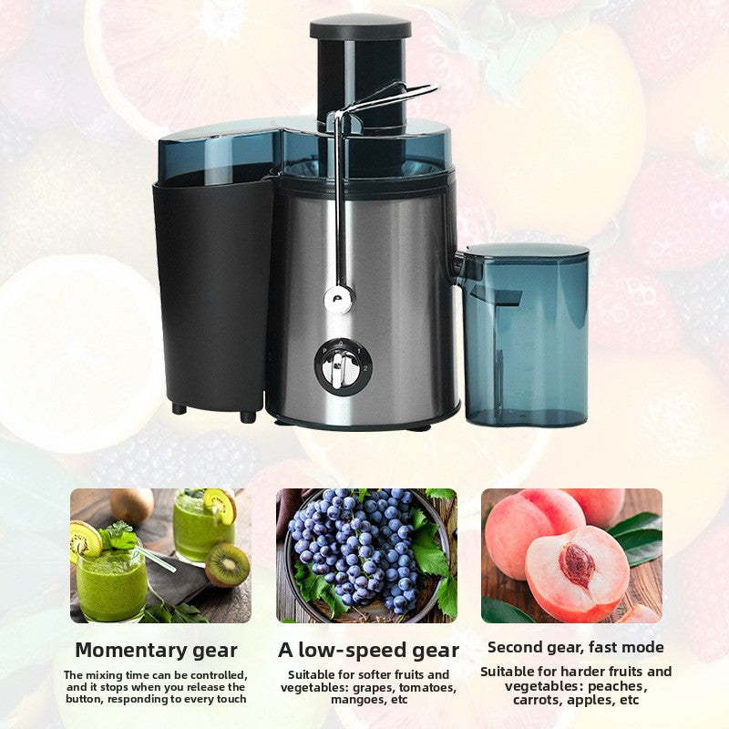 Large-Capacity Multi-Functional Juicer Kitchen Electric Stainless Steel Juicer Juice Separation and Mixing Juicer