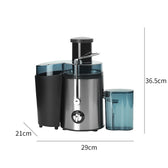 Large-Capacity Multi-Functional Juicer Kitchen Electric Stainless Steel Juicer Juice Separation and Mixing Juicer